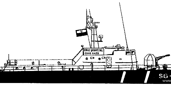 Корабль ORP SG-160 [918 Patrol Boat] - чертежи, габариты, рисунки